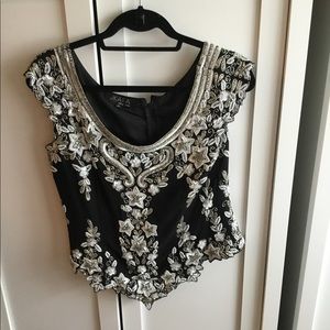 JKARA New York Beaded Dress Top